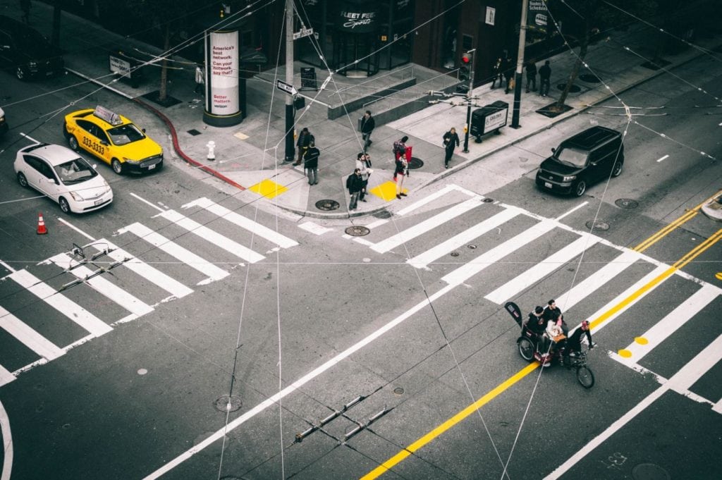 What happens if a pedestrian causes a car crash?