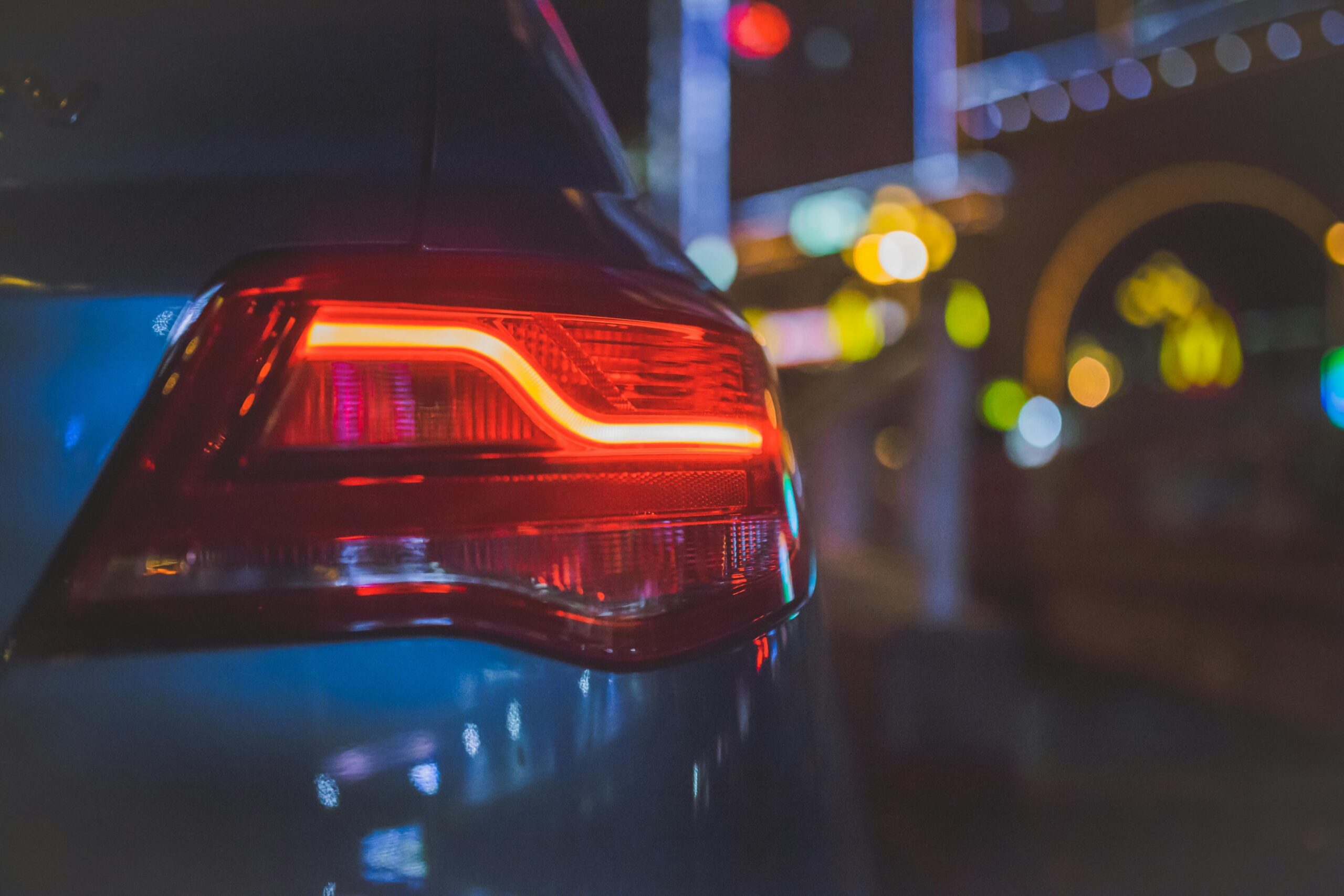 A car's backlight.