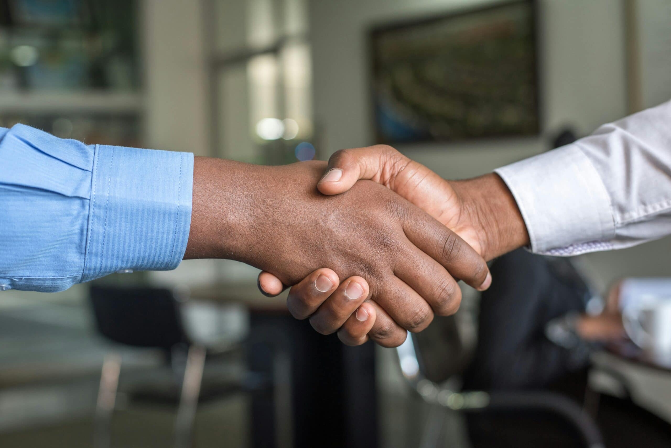 A firm handshake.