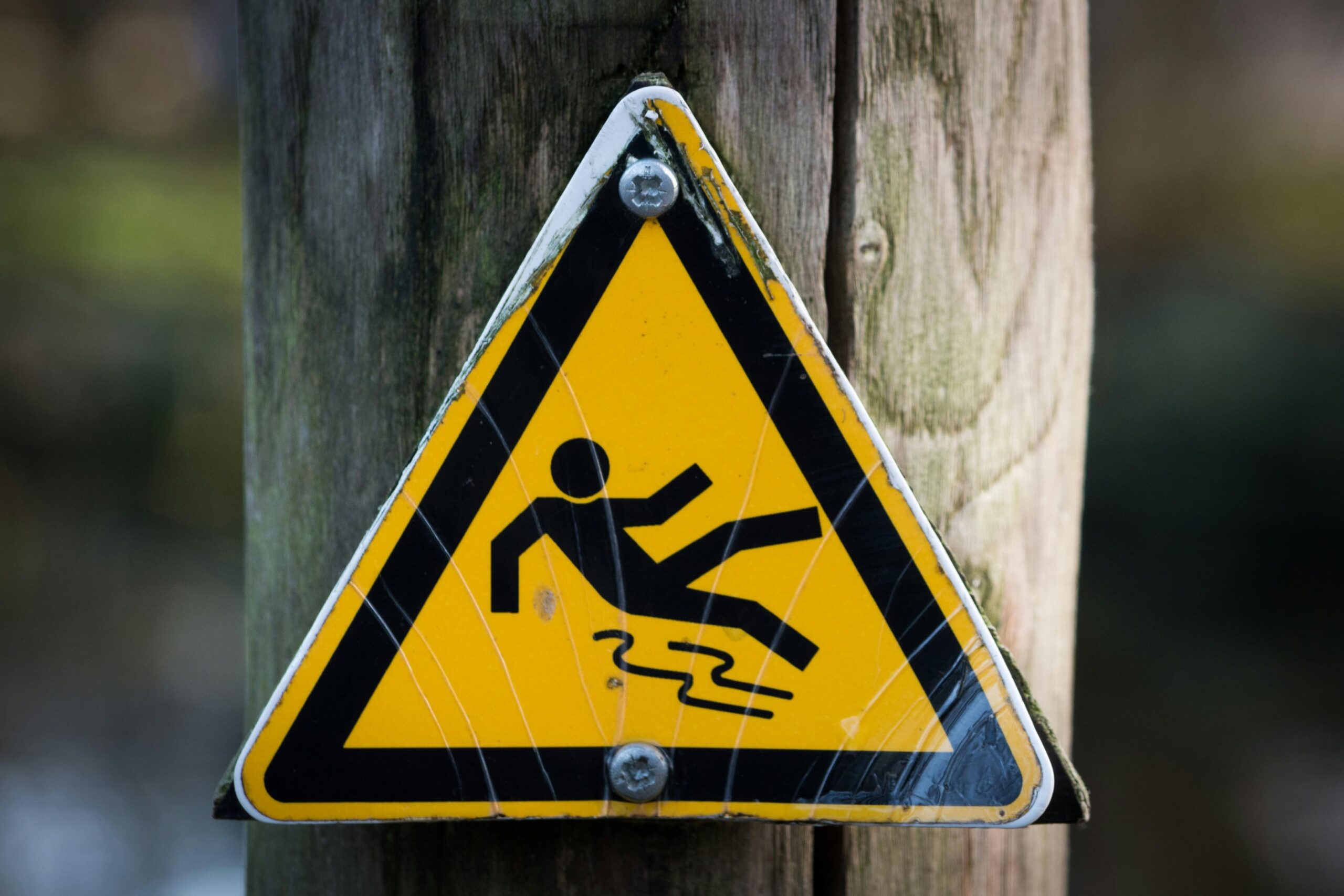 Warning signage.