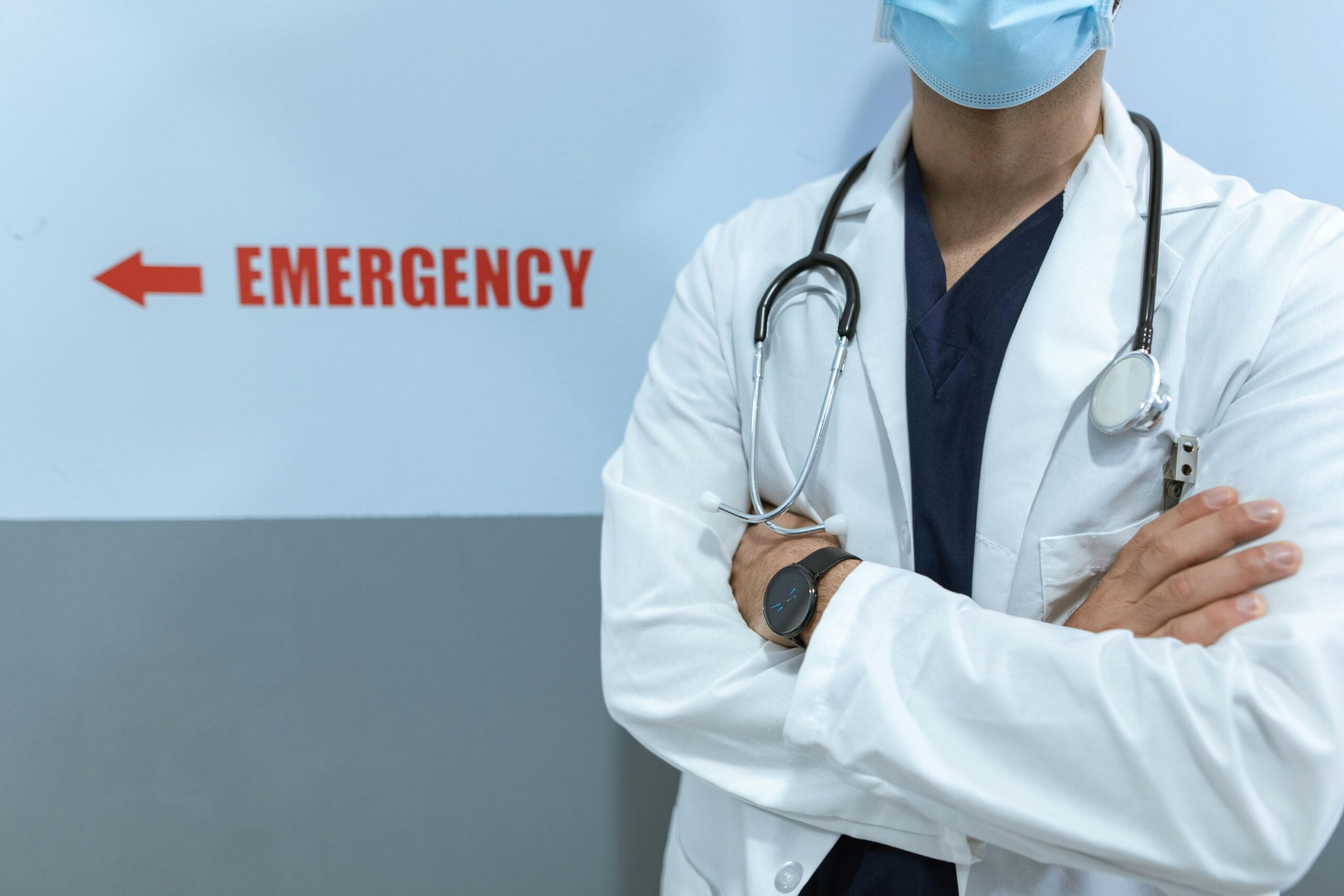 ER in the hospital. 