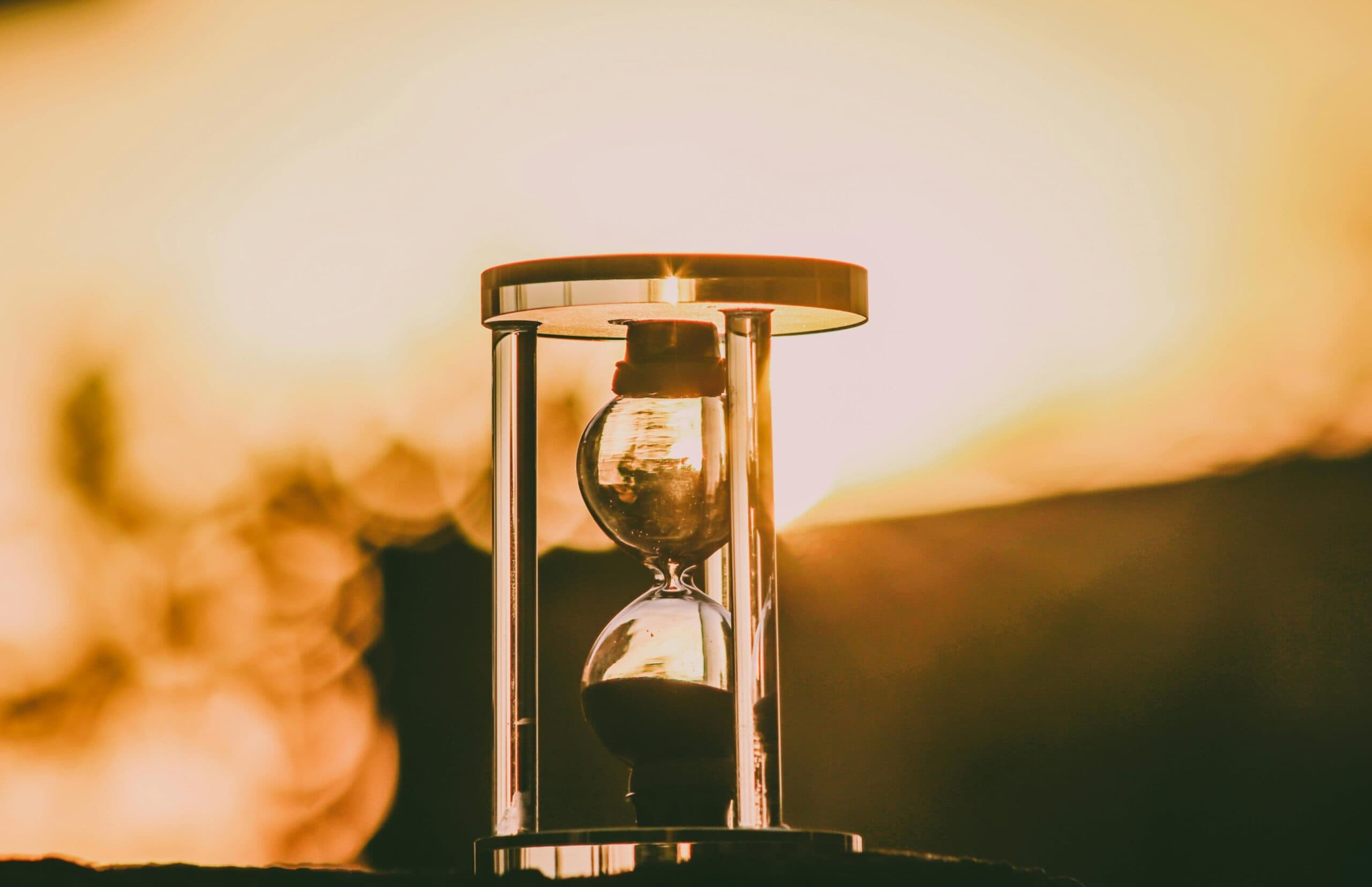 An hourglass.