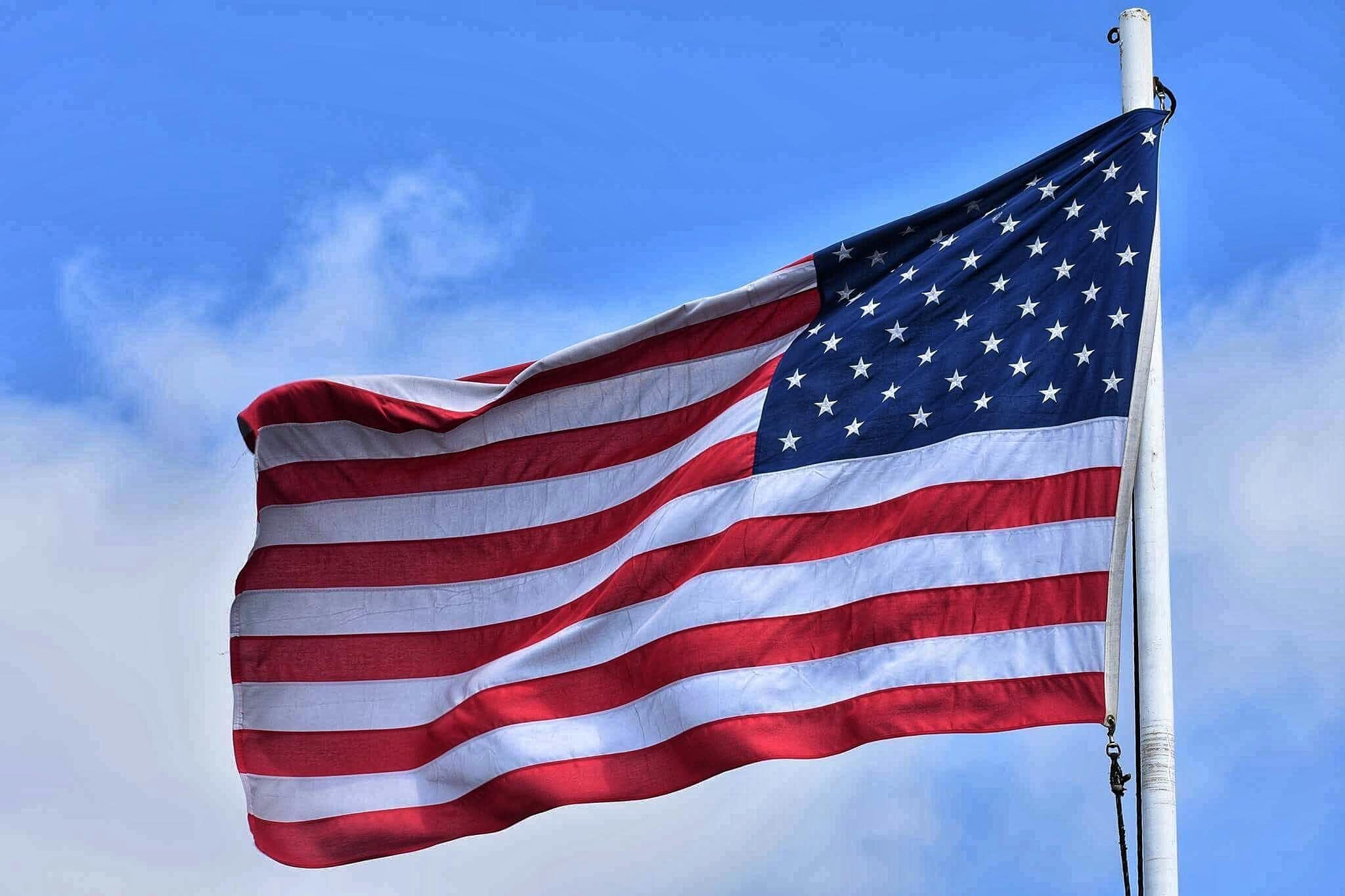 The American flag.