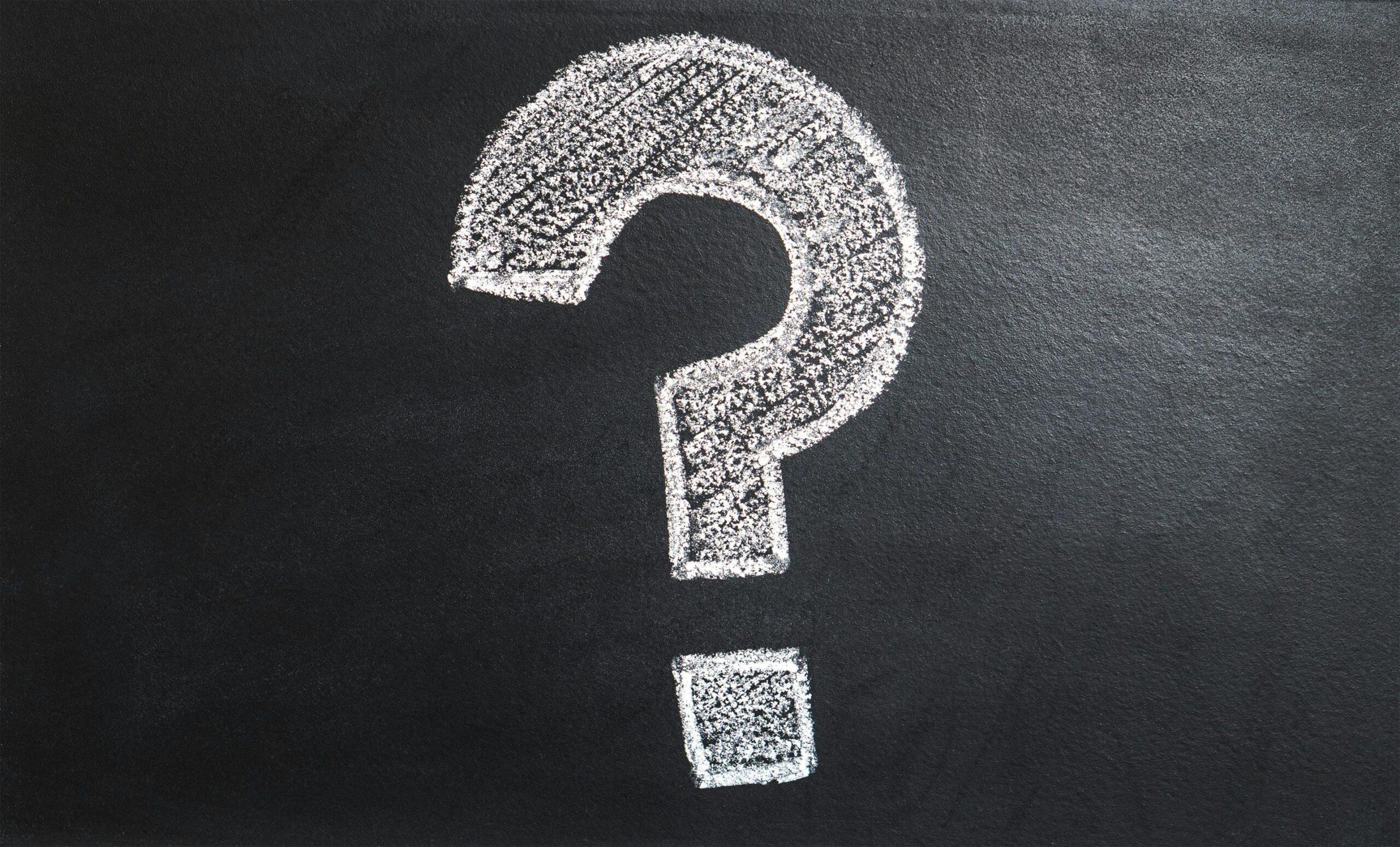 A question mark